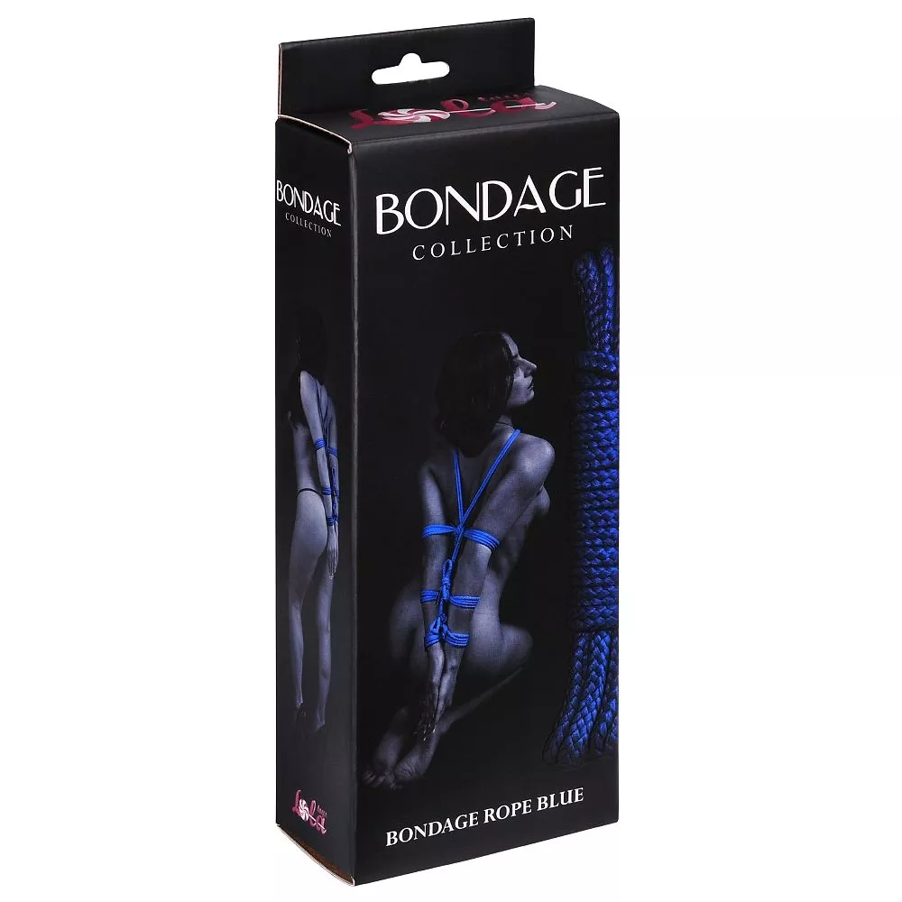 СИНЯЯ ВЕРЕВКА BONDAGE COLLECTION BLUE (9 М). Вид 2.