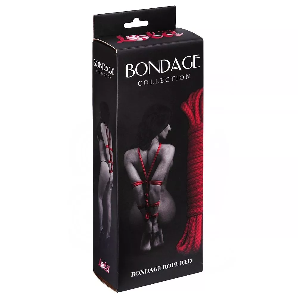КРАСНАЯ ВЕРЕВКА BONDAGE COLLECTION RED (9 М). Вид 2.