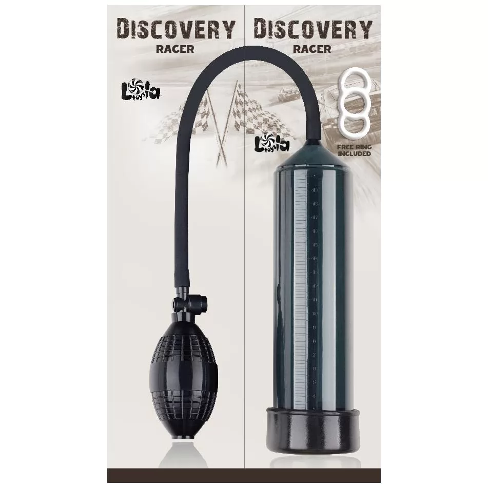 ЧЕРНАЯ ВАКУУМНАЯ ПОМПА DISCOVERY RACER СHARCOAL. Вид 2.