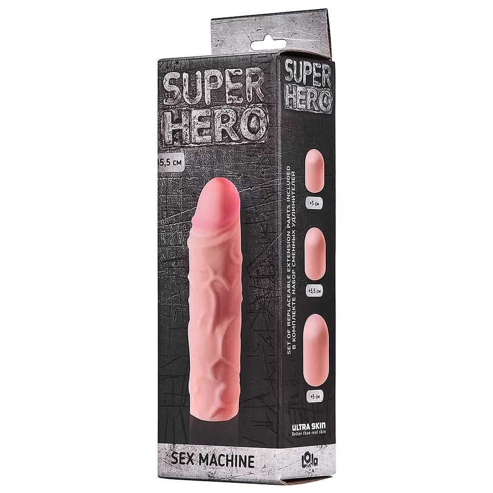 УДЛИНИТЕЛЬ ПЕНИСА SUPER HERO SEX MACHINE (РЕГУЛИРУЕМЫЙ). Вид 2.