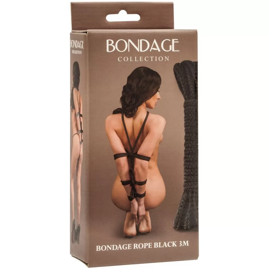 ЧЕРНАЯ ВЕРЕВКА BONDAGE COLLECTION BLACK (3 М). Вид 2.