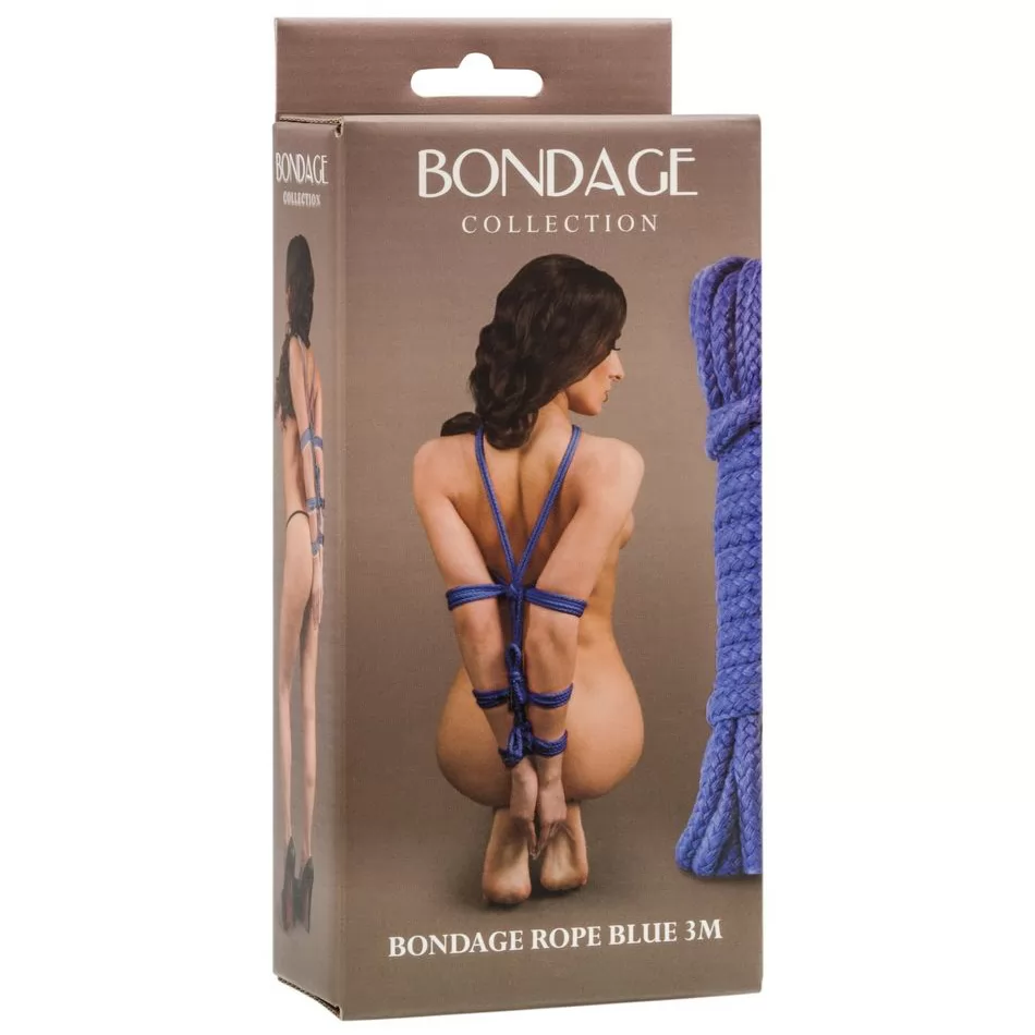 СИНЯЯ ВЕРЕВКА BONDAGE COLLECTION BLUE (3 М). Вид 2.
