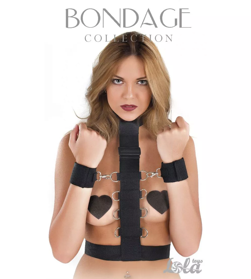 ФИКСАТОР РУК К ГРУДИ УВЕЛИЧЕННОГО РАЗМЕРА BONDAGE PLUS SIZE. Вид 1.