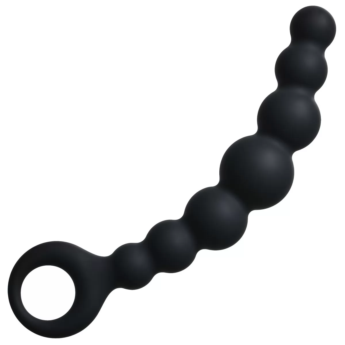 АНАЛЬНАЯ ЦЕПОЧКА ИЗ 7-МИ ШАРИКОВ FLEXIBLE WAND (ЧЕРНАЯ). Вид 1.