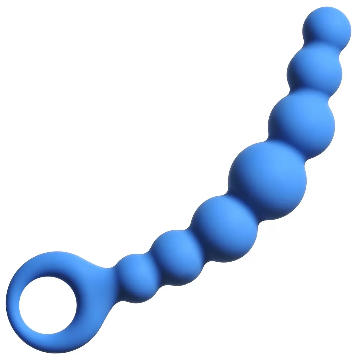 СТИМУЛЯТОР ИЗ 7-МИ АНАЛЬНЫХ ШАРИКОВ FLEXIBLE WAND (СИНИЙ). Вид 1.