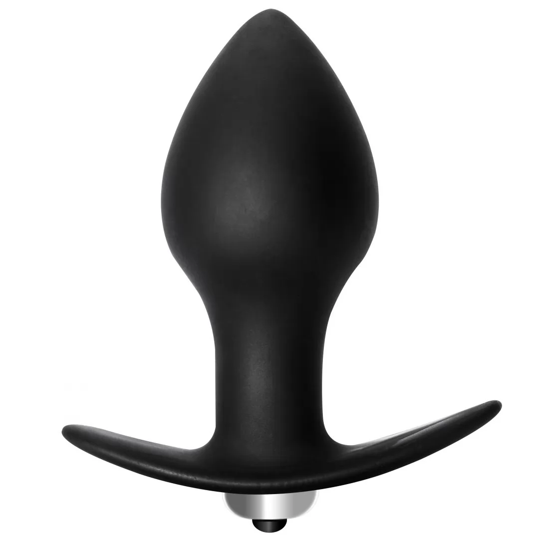 ЧЁРНАЯ АНАЛЬНАЯ ПРОБКА С ВИБРАЦИЕЙ BULB ANAL PLUG. Вид 1.