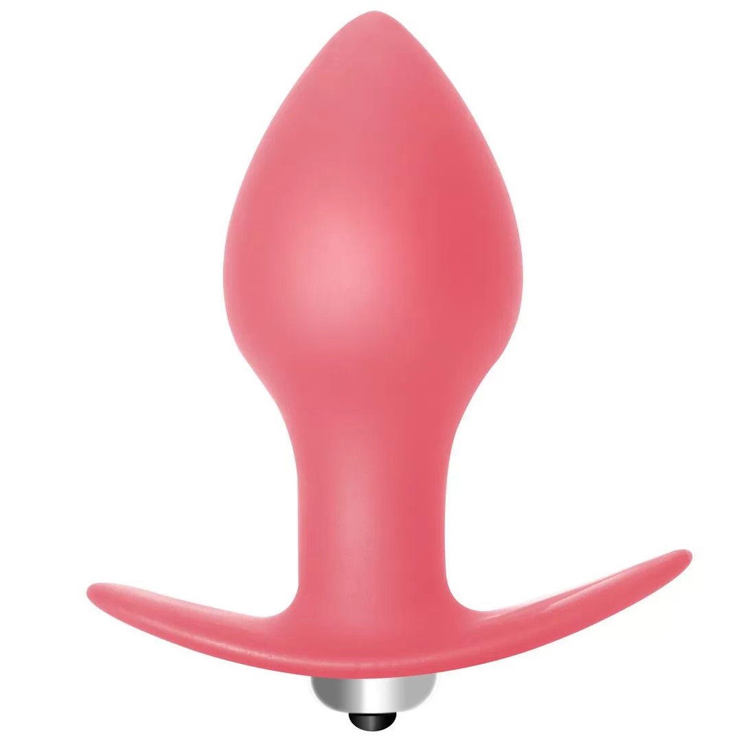 РОЗОВАЯ АНАЛЬНАЯ ПРОБКА С ВИБРАЦИЕЙ BULB ANAL PLUG. Вид 1.