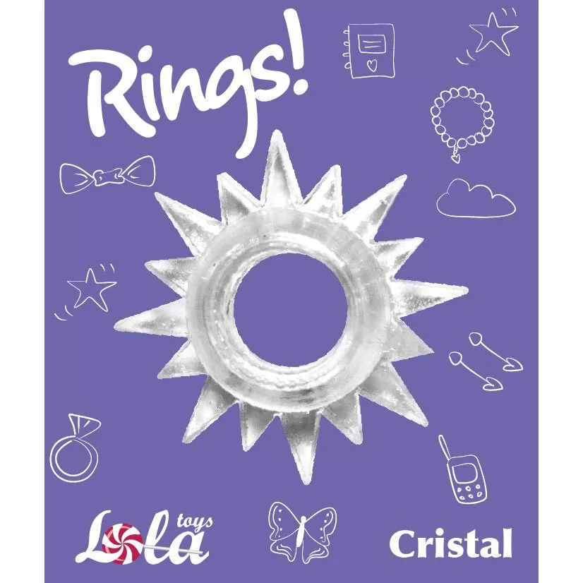 ПРОЗРАЧНОЕ ЭРЕКЦИОННОЕ КОЛЬЦО RINGS CRISTAL. Вид 2.