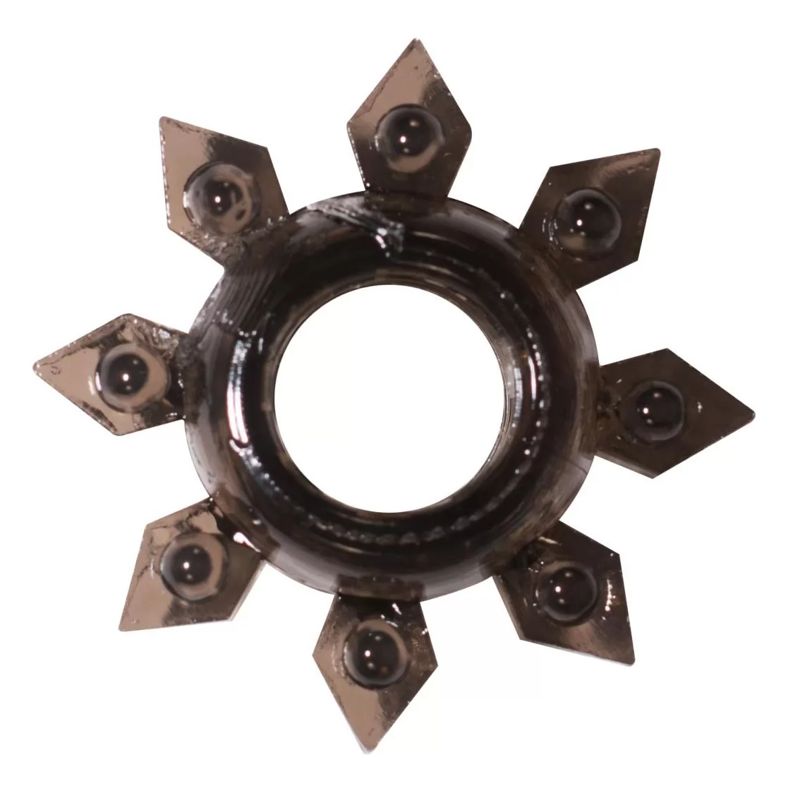 ЧЁРНОЕ ЭРЕКЦИОННОЕ КОЛЬЦО RINGS GEAR. Вид 1.