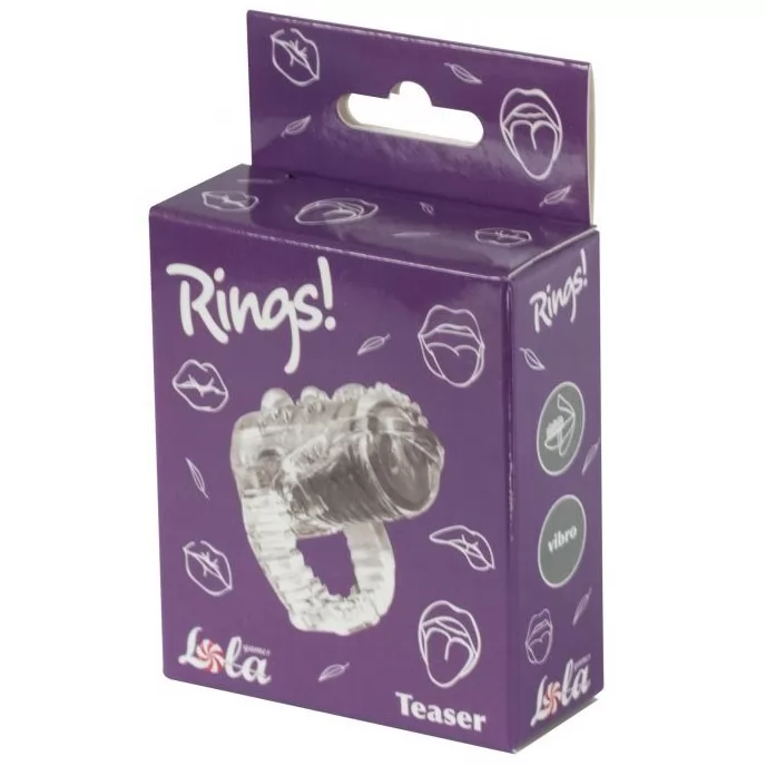 НАСАДКА НА ЯЗЫК RINGS TEASER (ПРОЗРАЧНАЯ). Вид 2.