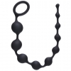 ЧЁРНАЯ АНАЛЬНАЯ ЦЕПОЧКА LONG PLEASURE CHAIN. Вид 1.