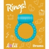 ЭРЕКЦИОННОЕ ВИБРОКОЛЬЦО RINGS DRUMS (ГОЛУБОЕ). Вид 3.