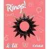 ЧЁРНОЕ ЭРЕКЦИОННОЕ КОЛЬЦО RINGS CRISTAL. Вид 2.