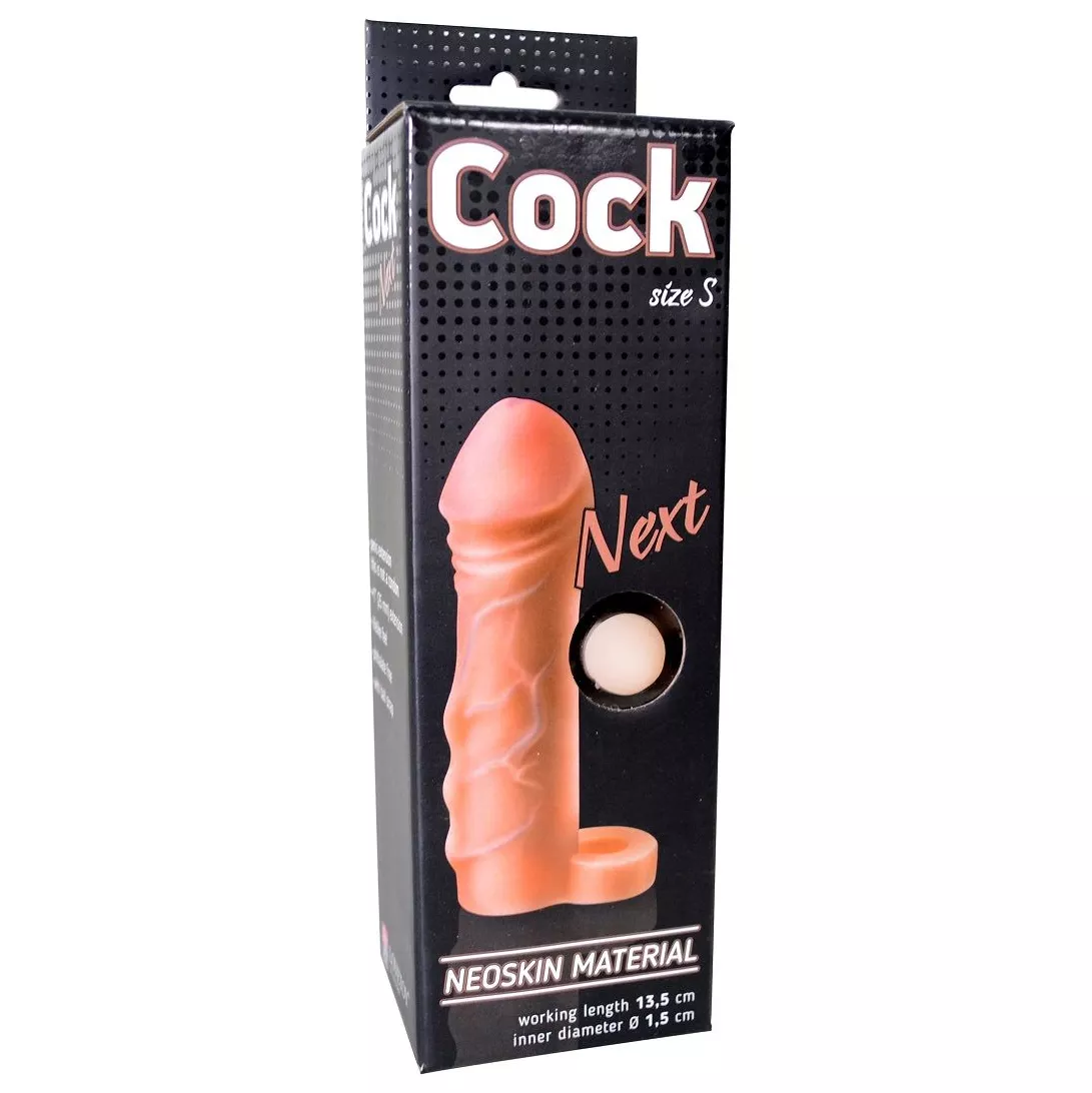 ФАЛЛОУДЛИНИТЕЛЬ С КОЛЬЦОМ COCK SIZE S 13,5 СМ (ПЛЮС 2,5 СМ). Вид 2.