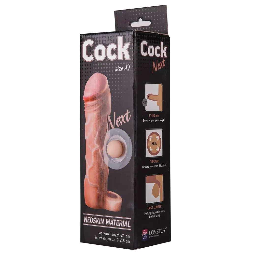 ФАЛЛОУДЛИНИТЕЛЬ С КОЛЬЦОМ COCK SIZE XL 21 СМ (ПЛЮС 5 СМ). Вид 7.