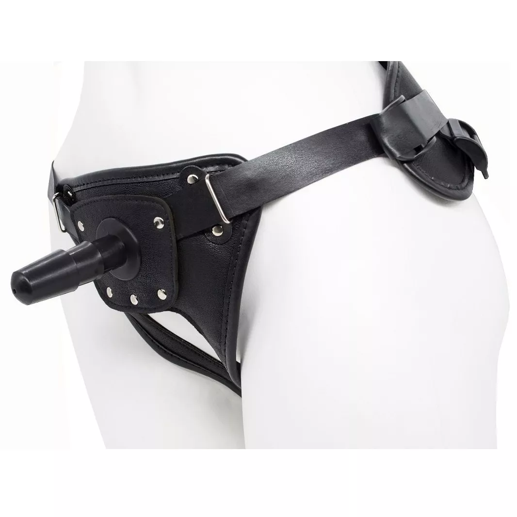 СТРАПОН HARNESS ИЗ ДВУХ ПРЕДМЕТОВ РЕГУЛИРУЕМЫЕ ТРУСИКИ И НАСАДКА-ФАЛЛОС 17,5 СМ. Вид 5.