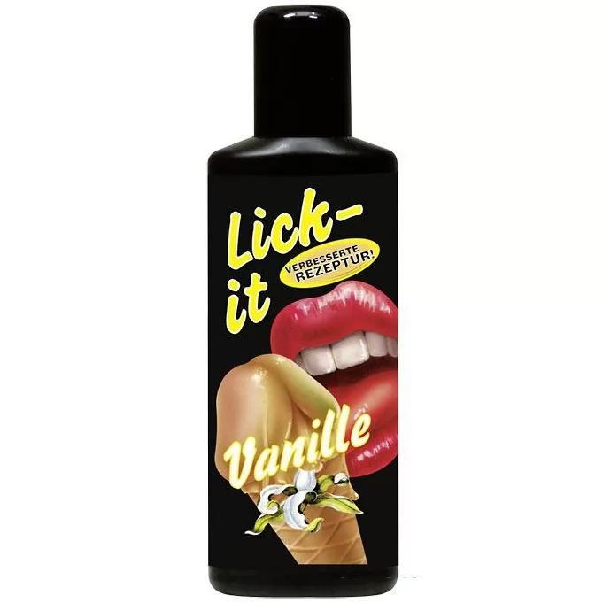 ОРАЛЬНЫЙ ЛУБРИКАНТ LICK IT СО ВКУСОМ ВАНИЛИ (50 МЛ). Вид 1.