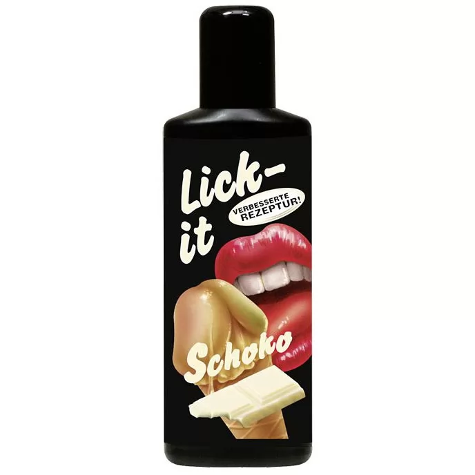 СЪЕДОБНАЯ СМАЗКА LICK IT СО ВКУСОМ БЕЛОГО ШОКОЛАДА (100 МЛ). Вид 1.