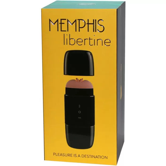 ЧЁРНЫЙ МАСТУРБАТОР ВАГИНА MEMPHIS С БЛЮТУС КОЛОНКОЙ. Вид 8.