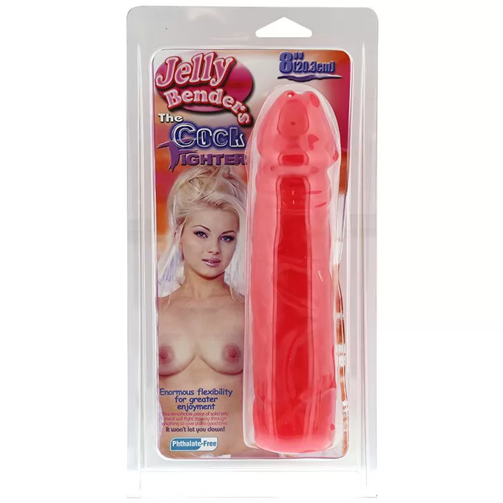 ФАЛЛОИМИТАТОР JELLY BENDERS THE COCK FIGHTER 8 PINK (20 СМ). Вид 2.