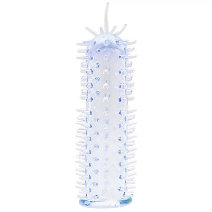 НАСАДКА С ШИПАМИ И УСИКАМИ SENSASOFT SLEEVE BLUE. Вид 1.
