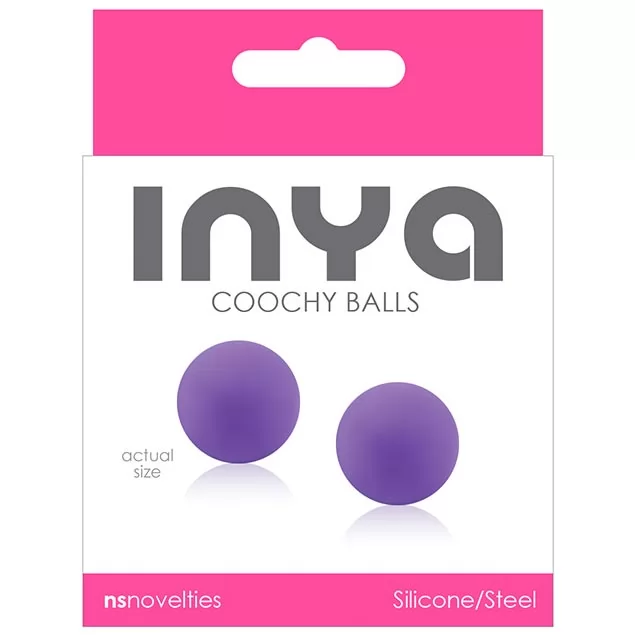 ВАГИНАЛЬНЫЕ ШАРИКИ БЕЗ СЦЕПКИ INYA COOCHY BALLS PURPLE. Вид 2.
