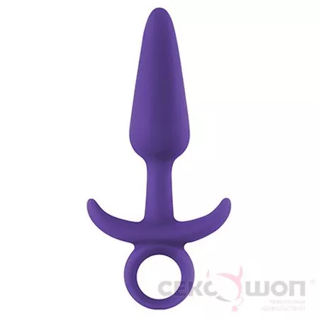 АНАЛЬНАЯ МИНИПРОБКА С КОЛЬЦОМ INYA PRINCE SMALL PURPLE (ФИОЛЕТОВАЯ). Вид 1.