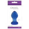 МАЛАЯ СИНЯЯ СТЕКЛЯННАЯ АНАЛЬНАЯ ПРОБКА CRYSTAL PLUG. Вид 3.