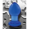 МАЛАЯ СИНЯЯ СТЕКЛЯННАЯ АНАЛЬНАЯ ПРОБКА CRYSTAL PLUG. Вид 2.