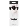 ЧЁРНЫЙ КЛЯП-ШАР НА ВИНИЛОВЫХ РЕМЕШКАХ SINFUL BALL GAG. Вид 2.