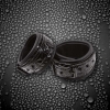 ЧЕРНЫЕ СОЕДИНЕННЫЕ ЦЕПЬЮ НАРУЧНИКИ SINFUL WRIST CUFFS. Вид 2.