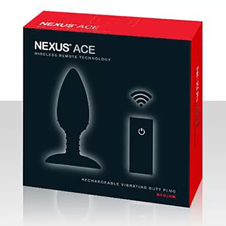 ЧЁРНАЯ ВИБРОВТУЛКА NEXUS ACE MEDIUM С РАДИОУПРАВЛЕНИЕМ. Вид 2.