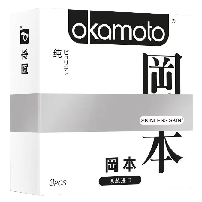 ПРЕЗЕРВАТИВЫ OKAMOTO SKINLESS SKIN PURITY (3 ШТ.). Вид 1.