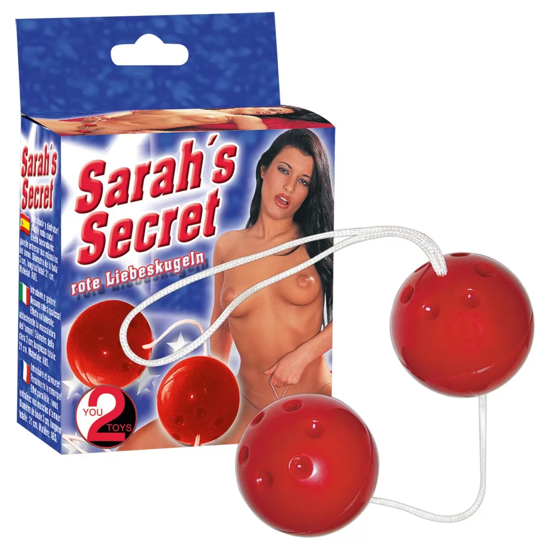 КРАСНЫЕ ВАГИНАЛЬНЫЕ ШАРИКИ SARAHS SECRET. Вид 1.
