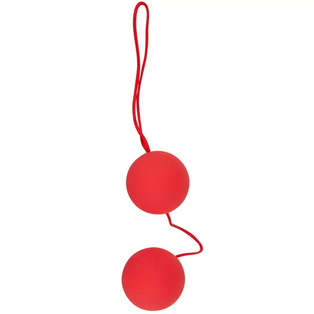 КРАСНЫЕ ВАГИНАЛЬНЫЕ ШАРИКИ ORGAZM BALLS. Вид 1.