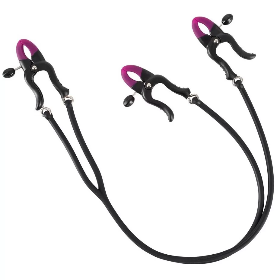 ЗАЖИМЫ НА СОСКИ И КЛИТОР SILICONE NIPPLE   CLIT CLAMPS. Вид 1.