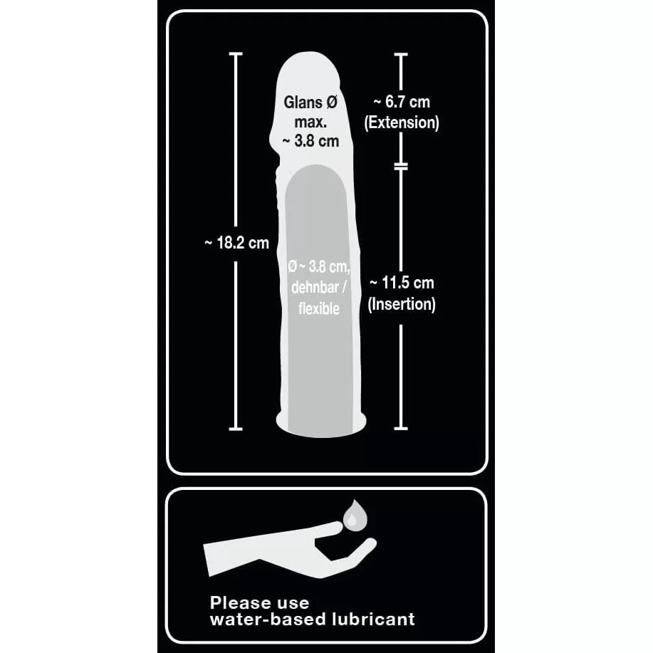 УДЛИНЯЮЩАЯ НАСАДКА EXTENSION SLEEVE (ПЛЮС 7 СМ). Вид 3.