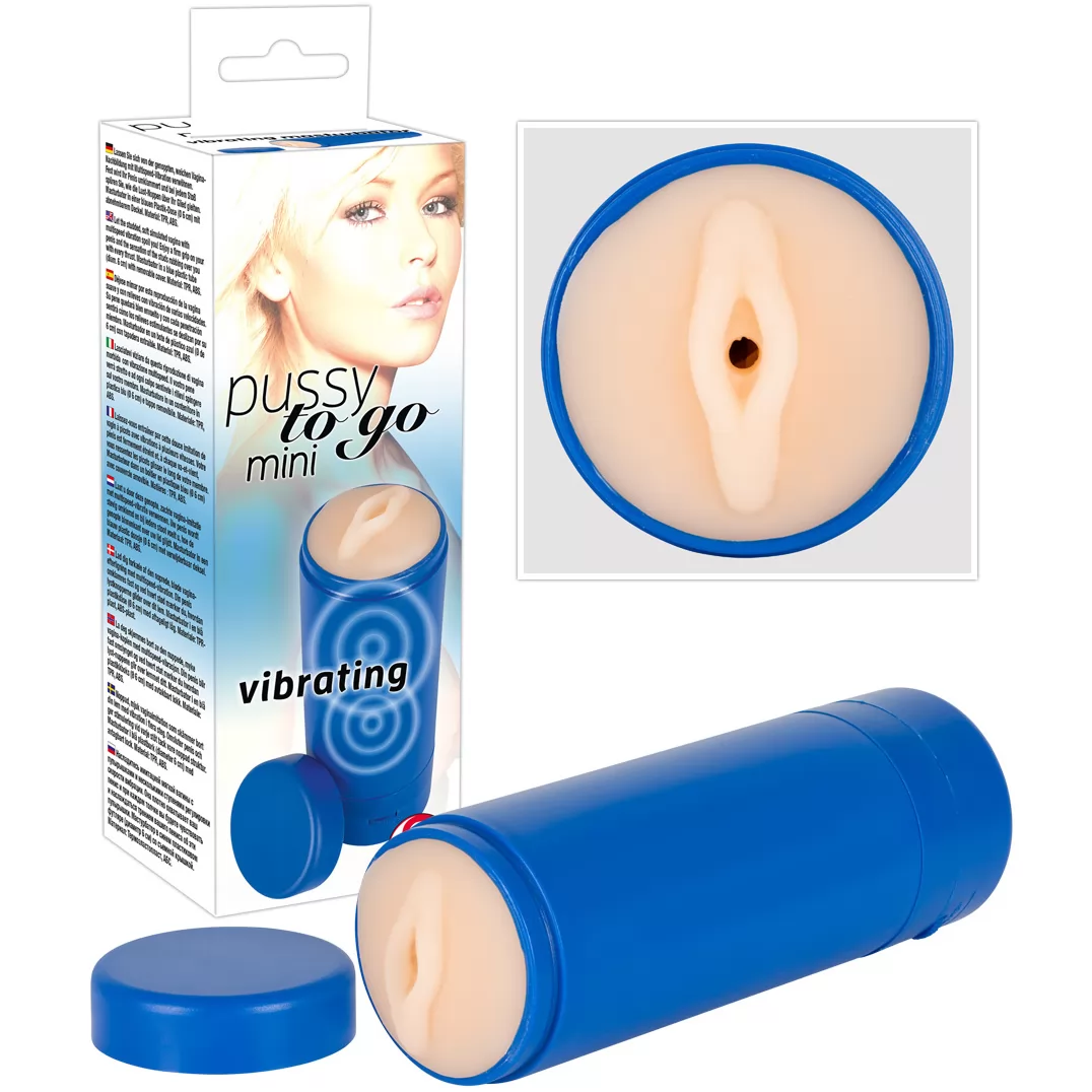 ВИБРОМАСТУРБАТОР ВАГИНА PUSSY TO GO MINI VIBRATING. Вид 1.