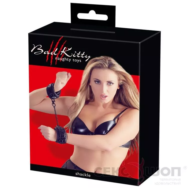НАРУЧНИКИ ИЗ ПОЛИЭСТЕРА BAD KITTY SHACKLE. Вид 4.