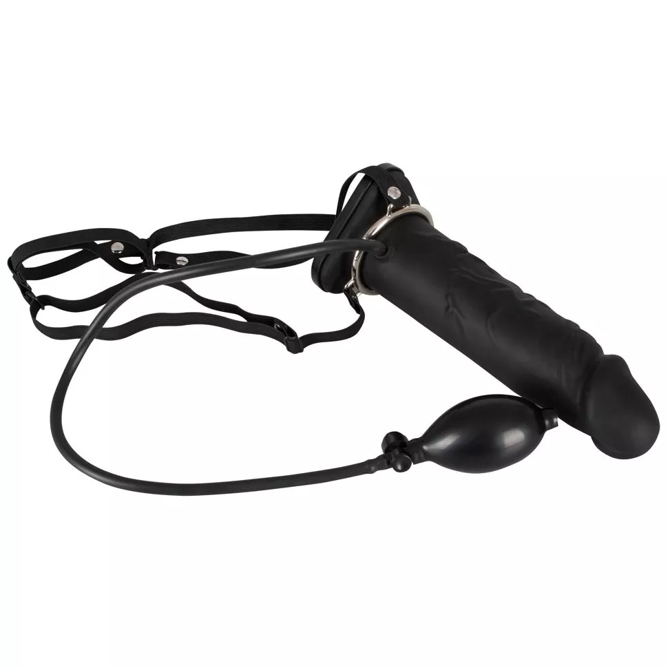 ПОЛЫЙ СТРАПОН С ЭФФЕКТОМ УВЕЛИЧЕНИЯ INFLATABLE STRAP-ON - 18,5 СМ.. Вид 2.
