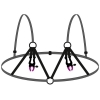 БЮСТГАЛЬТЕР С ЗАЖИМАМИ НА СОСКИ BRA WITH SILICONE NIPPLE CLAMPS. Вид 3.