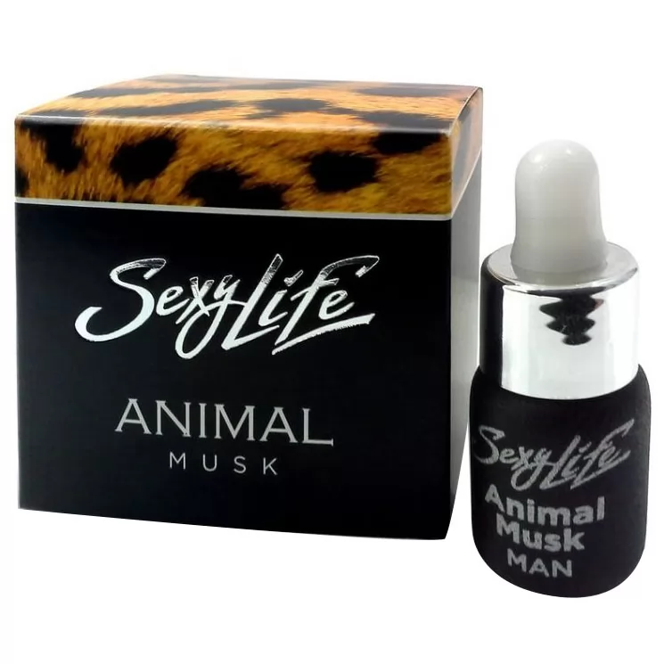 МУЖСКИЕ ДУХИ С ФЕРОМОНАМИ SEXY LIFE ANIMAL MUSK (5 МЛ). Вид 1.