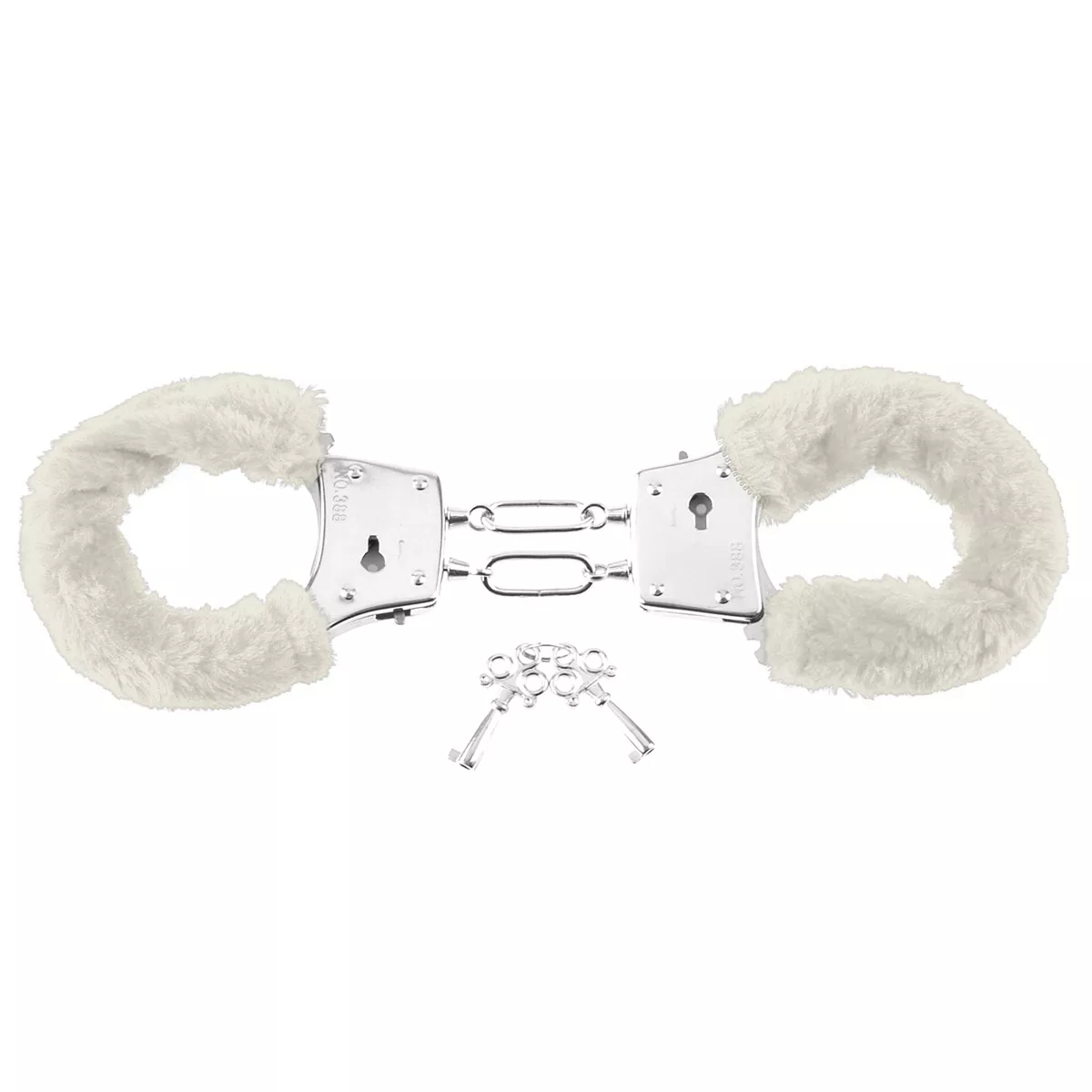 МЕХОВЫЕ БЕЛЫЕ НАРУЧНИКИ BEGINNER S FURRY CUFFS. Вид 2.