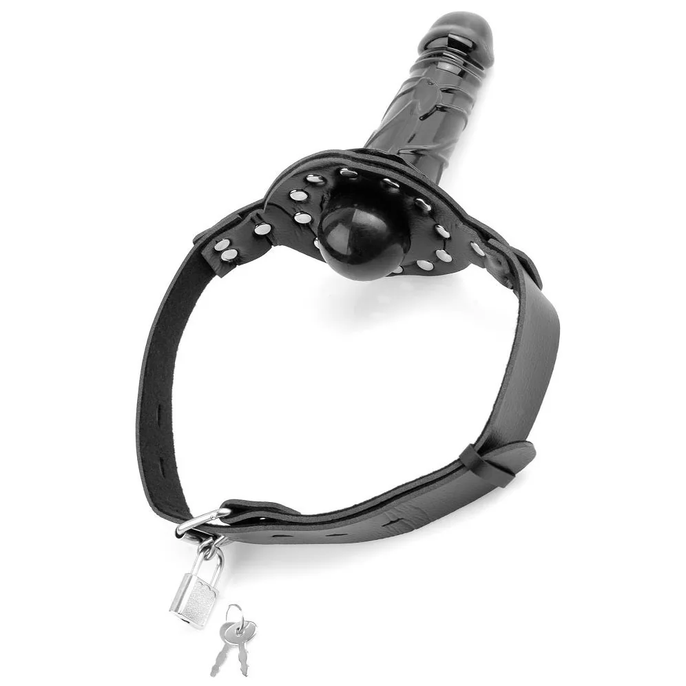 ЧЁРНЫЙ КЛЯП С ФАЛЛОИМИТАТОРОМ DELUXE BALL GAG WITH DILDO. Вид 2.