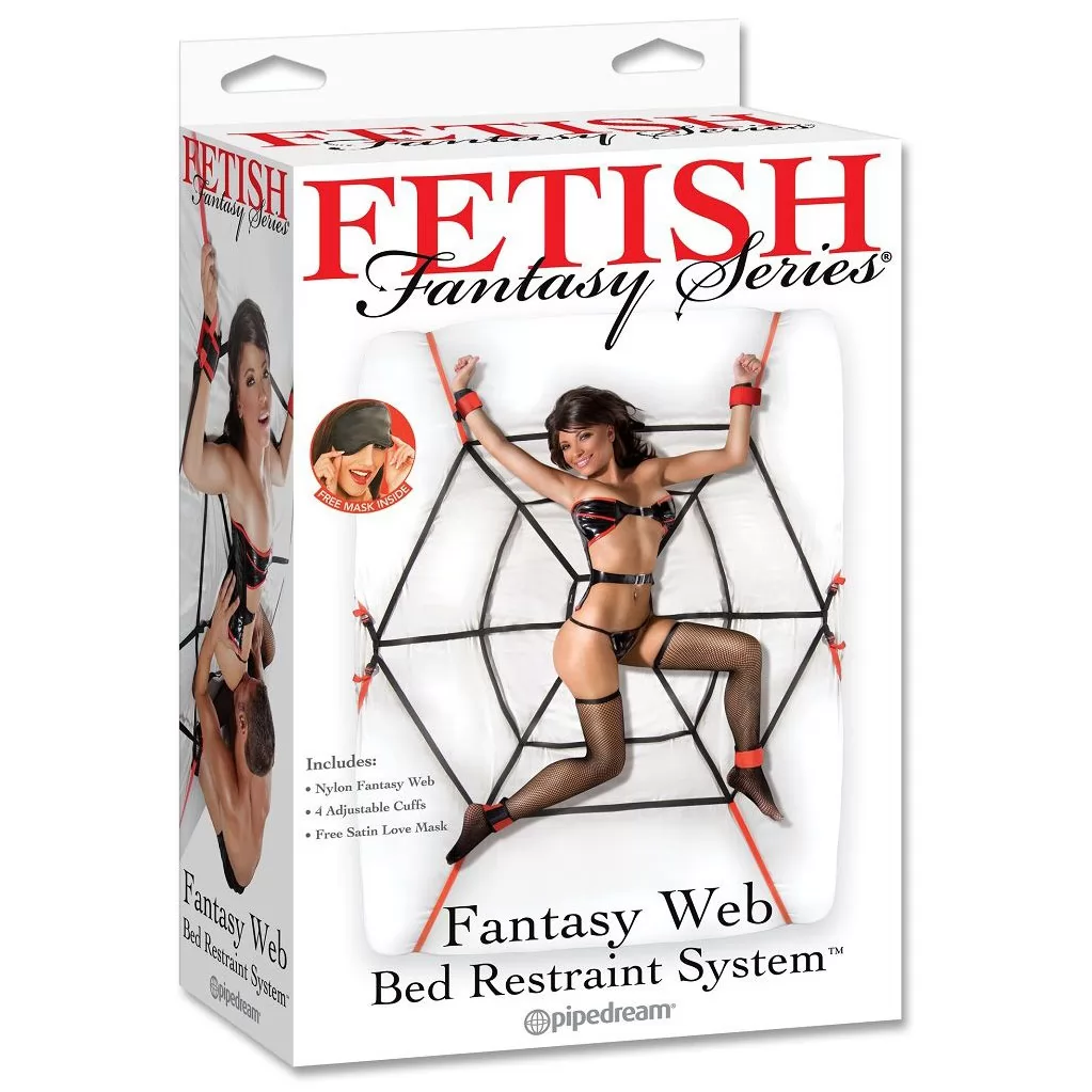 НАБОР ДЛЯ ФИКСАЦИЙ НА КРОВАТИ FANTASY WEB BED RESTRAINT SYSTEM. Вид 4.