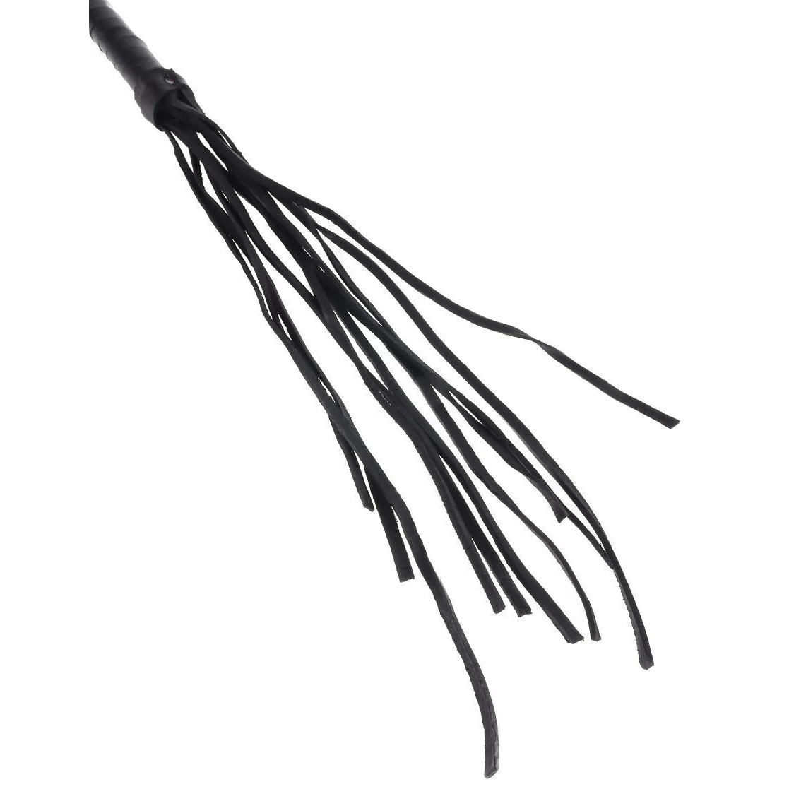 ЧЁРНАЯ КОЖАНАЯ ПЛЕТКА CAT-O-NINE TAILS (46 СМ). Вид 3.