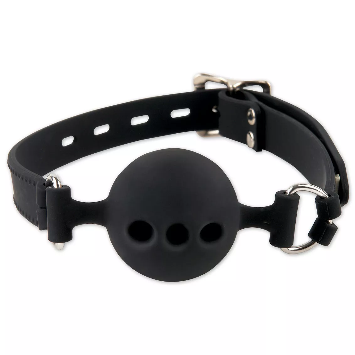 СИЛИКОНОВЫЙ ДЫШАЩИЙ КЛЯП SILICONE BREATHABLE BALL GAG MEDIUM. Вид 1.