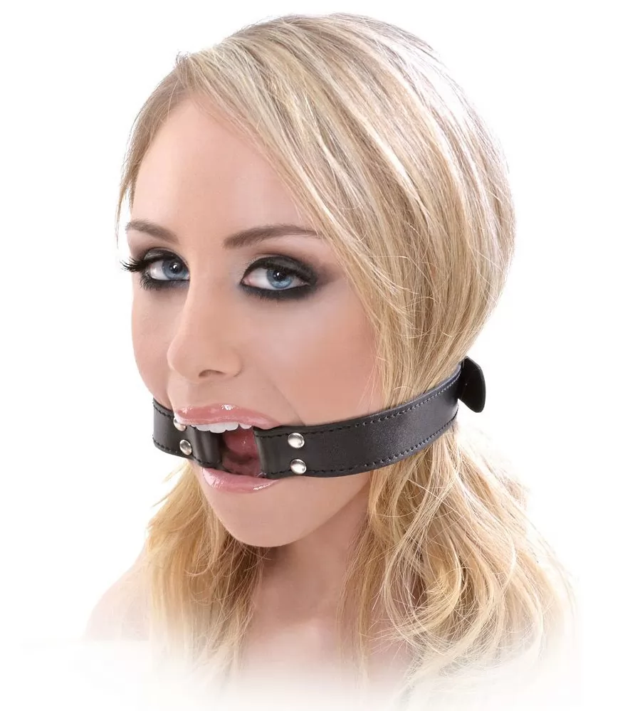ЧЁРНЫЙ КЛЯП-КОЛЬЦО BEGINNER S OPEN MOUTH GAG. Вид 2.