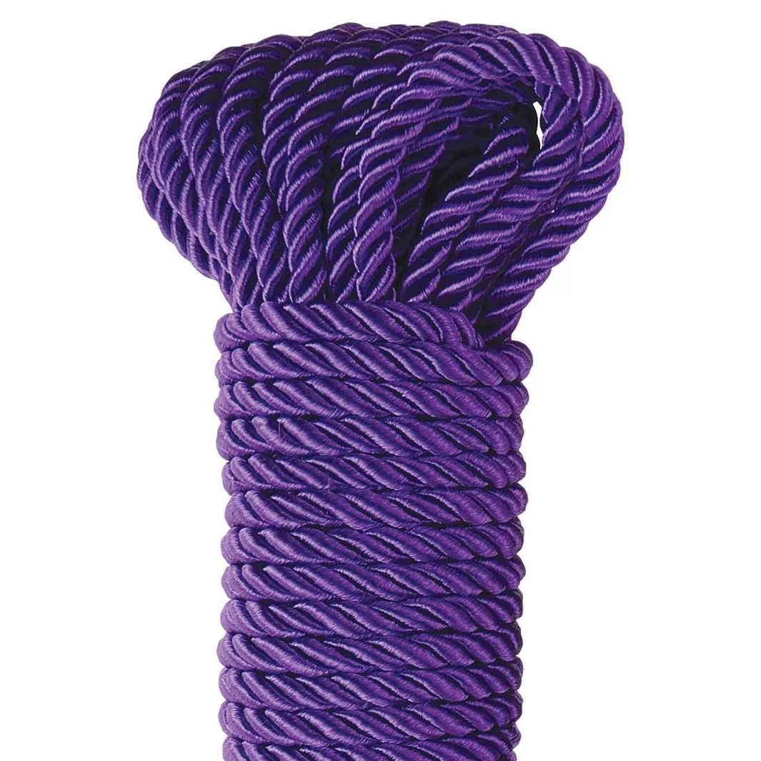 ФИОЛЕТОВАЯ ВЕРЕВКА ДЛЯ ФИКСАЦИИ DELUXE SILKY ROPE (9,75 М). Вид 2.