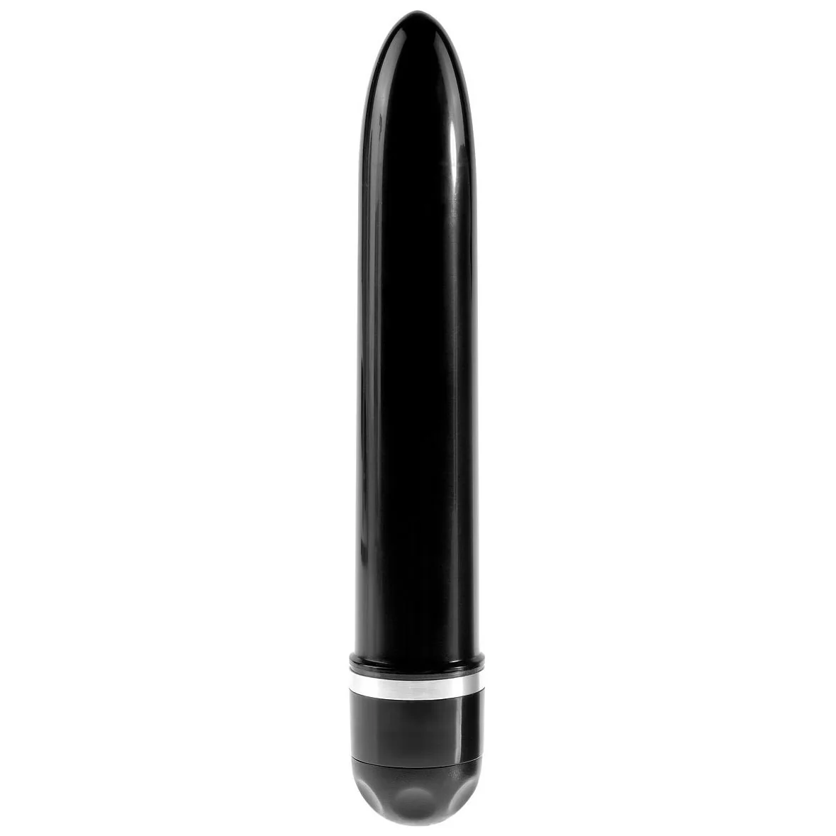 ЧЁРНЫЙ ВИБРАТОР - РЕАЛИСТИК 8  VIBRATING STIFFY (25 СМ). Вид 2.